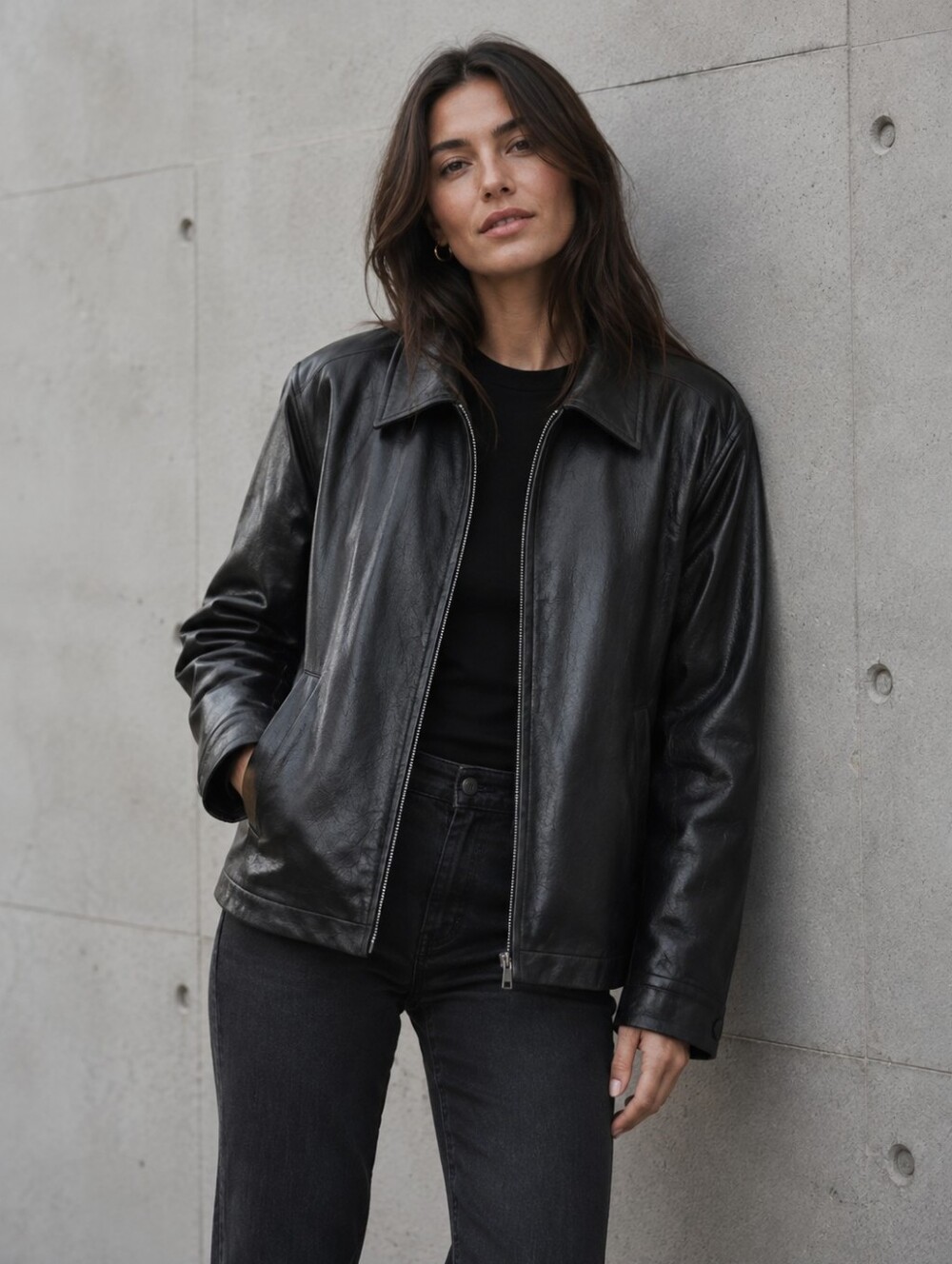 ⚫ Gap Genuine Leather Jacket ⚫